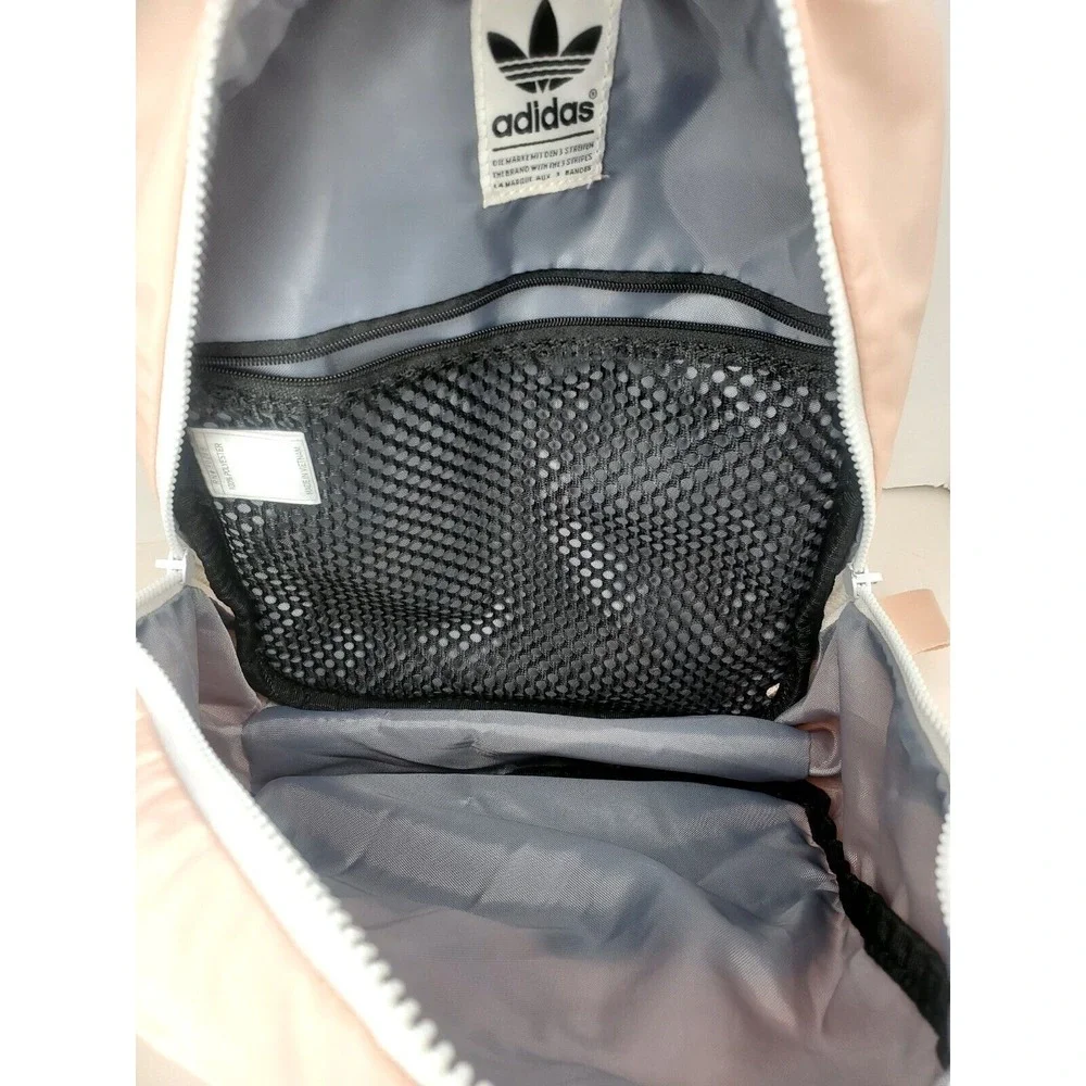 Adidas Originals 3‎ Stripes Trifold Mini Backpack Pink Travel Sports Bag 90288 - Picture 6 of 8